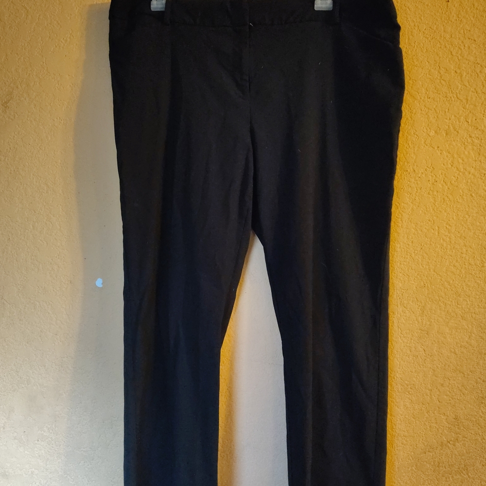 George Black Straight Leg Pants